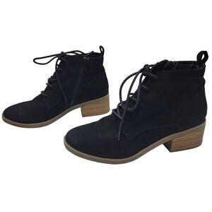 Witchy Boho Whmisygoth Casual Black Vegan Suede Boots Rizio by Style & Co.